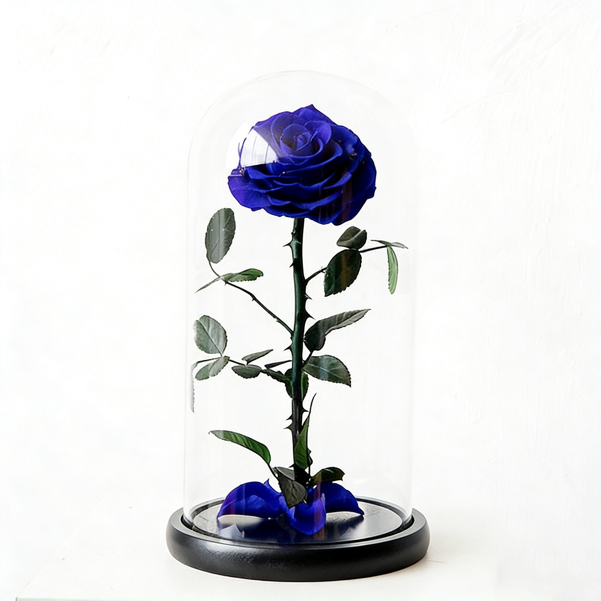 Handmade preserved flower themed glass dome by Florettely