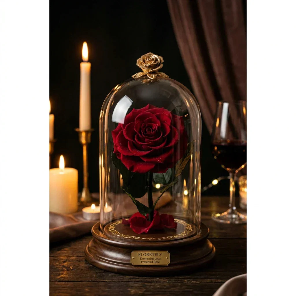 Preserved flowers representing lasting love and gratitude