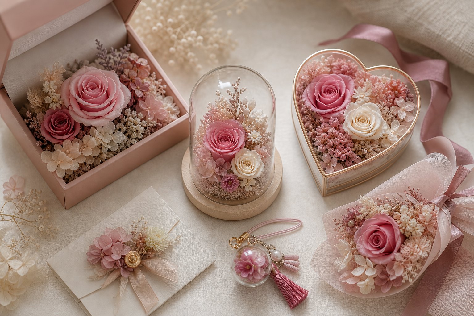Best preserved flower gifts for her in a romantic keepsake arrangement