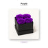 Purple four-rose preserved rose gift box color option