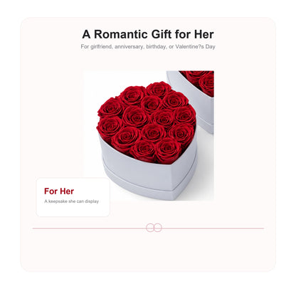 Romantic preserved rose gift box for girlfriend