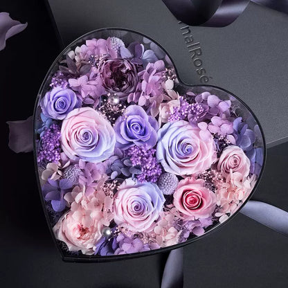 Handmade preserved flower acrylic flower box by Florettely