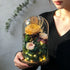Handmade preserved flower glass dome gift by Florettely