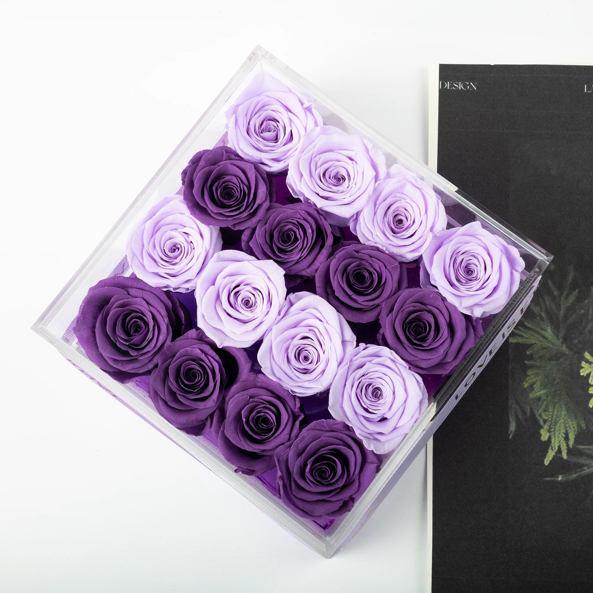 Handmade preserved flower bouquet gift box by Florettely