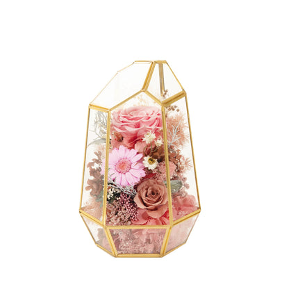 Handmade preserved flower glass terrarium decor by Florettely
