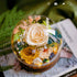 Handmade preserved flower glass dome gift by Florettely