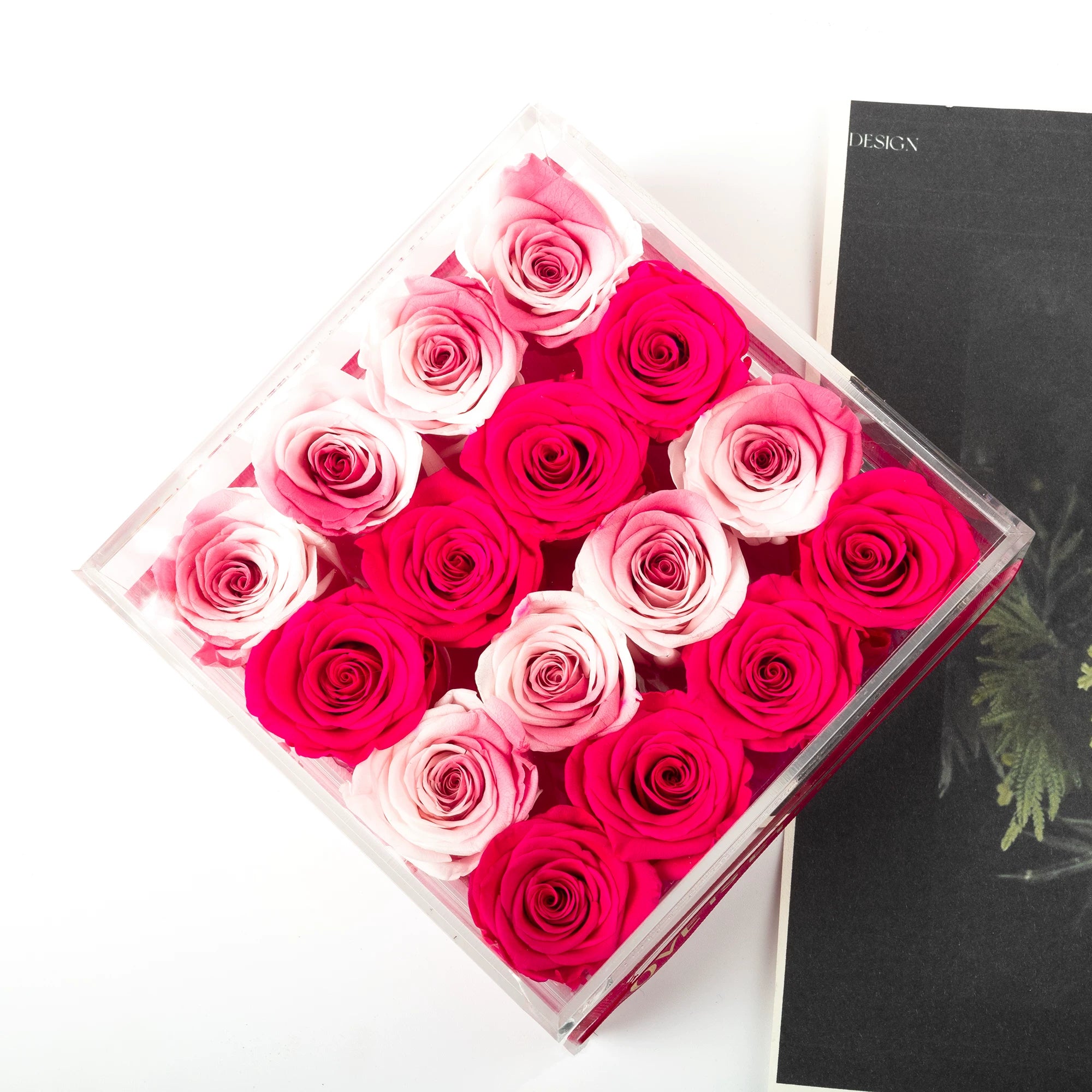 Handmade preserved flower bouquet gift box by Florettely