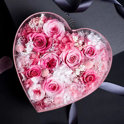 Handmade preserved flower acrylic flower box by Florettely