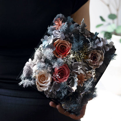Handmade preserved flower acrylic flower box by Florettely