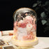 Handmade preserved flower Monet garden glass dome by Florettely