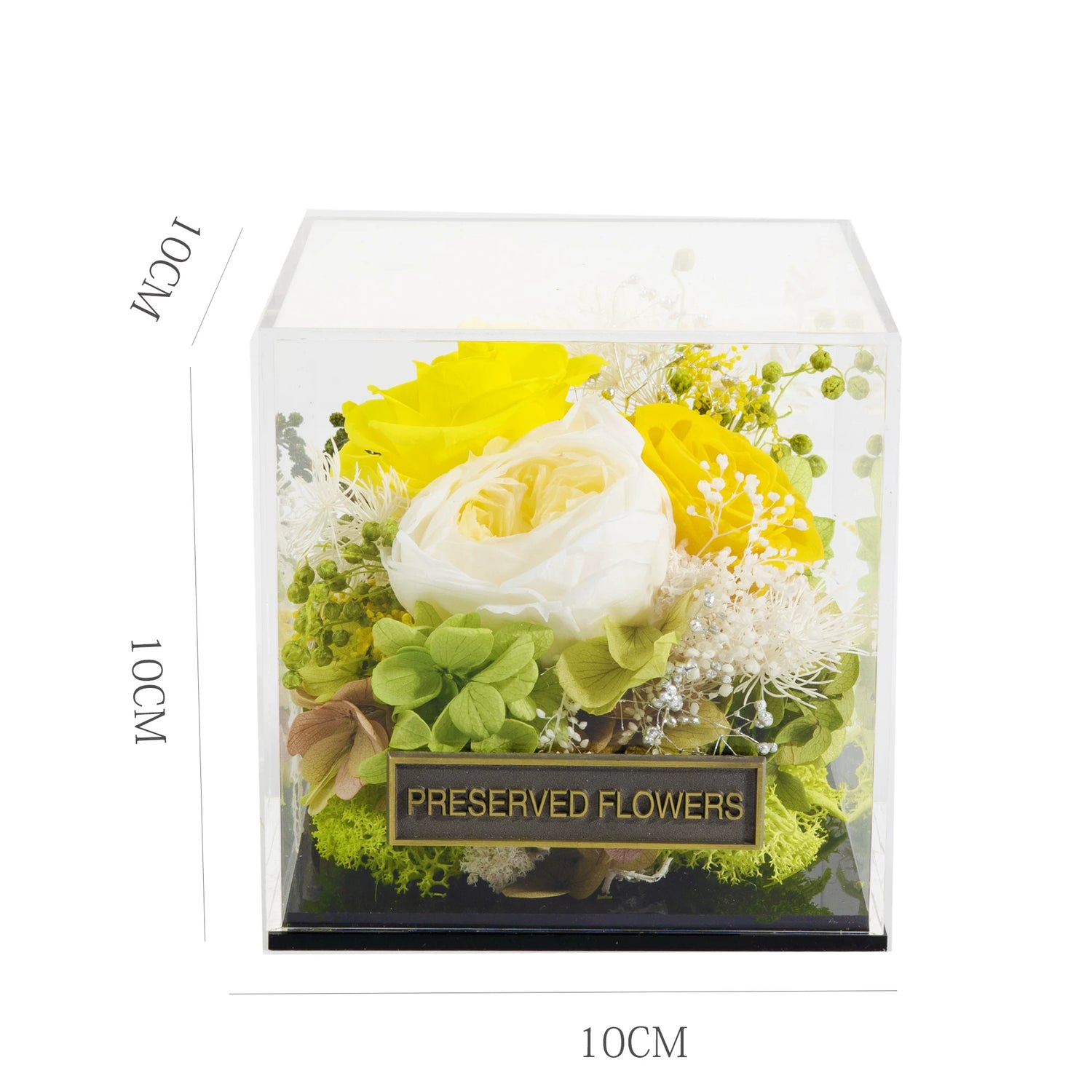 Handmade preserved flower acrylic flower box by Florettely