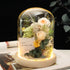 Handmade preserved flower Monet garden glass dome by Florettely