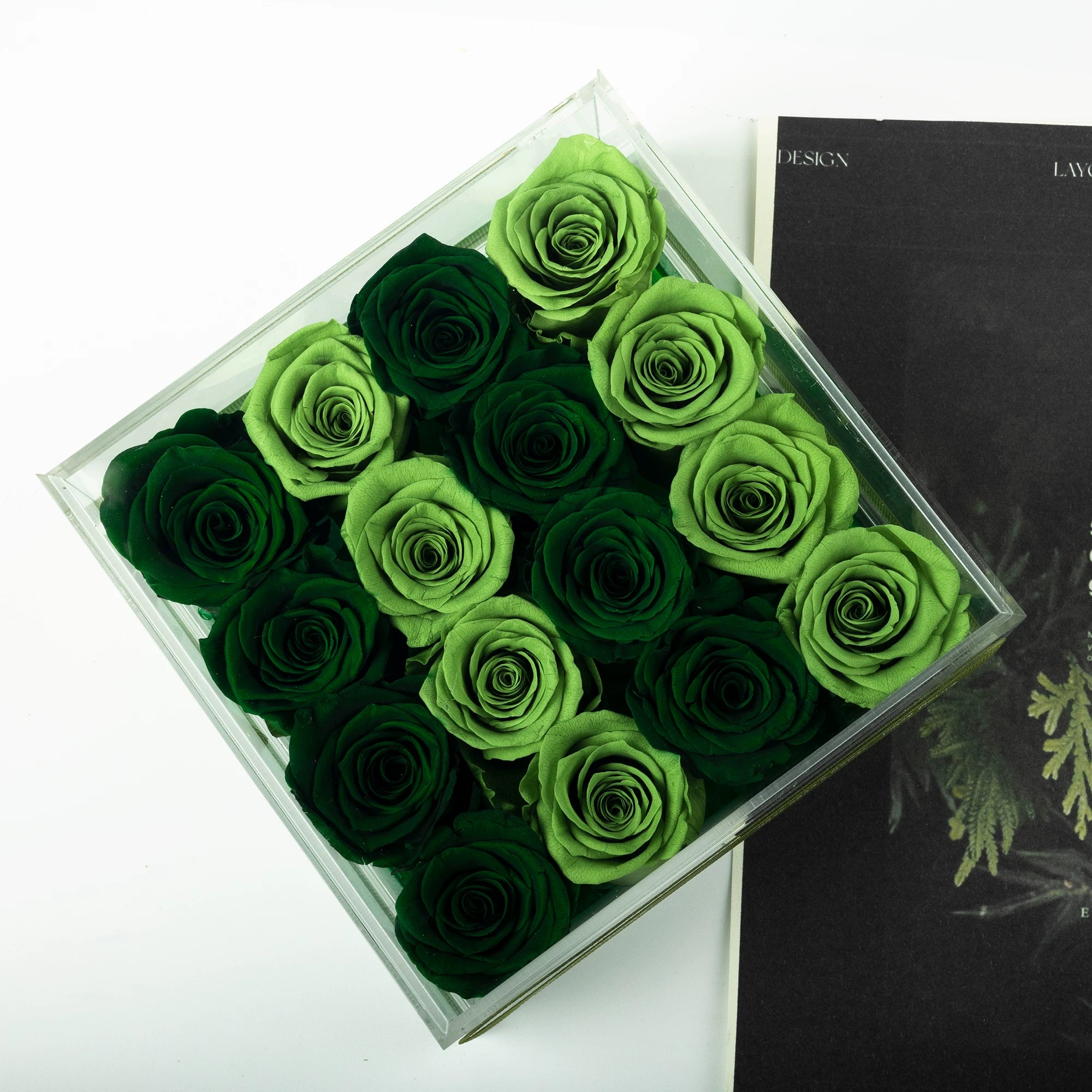 Handmade preserved flower bouquet gift box by Florettely
