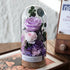 Handmade preserved flower glass dome gift by Florettely