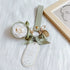 Handmade preserved flower keychain gift by Florettely