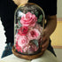 Handmade preserved flower Monet garden glass dome by Florettely