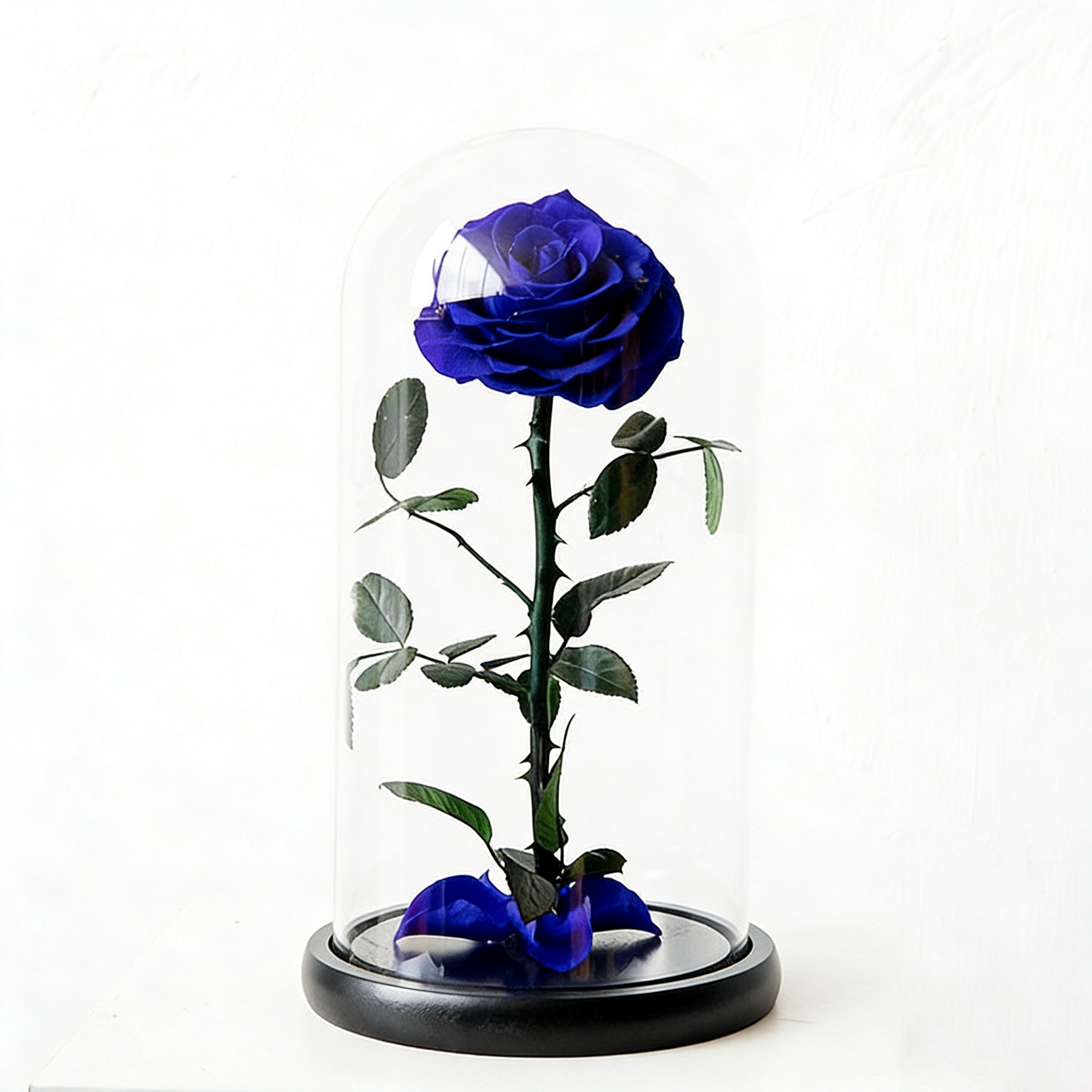 Handmade preserved flower themed glass dome by Florettely