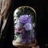 Handmade preserved flower Monet garden glass dome by Florettely