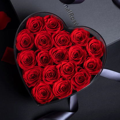 Handmade preserved flower leather gift box by Florettely