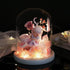 Handmade preserved flower unicorn flower globe by Florettely