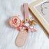 Handmade preserved flower keychain gift by Florettely