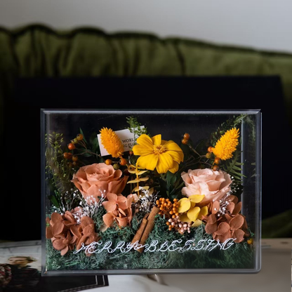 Solo Rose Acrylic Gift Box for Her - Preserved Real Flower View 3